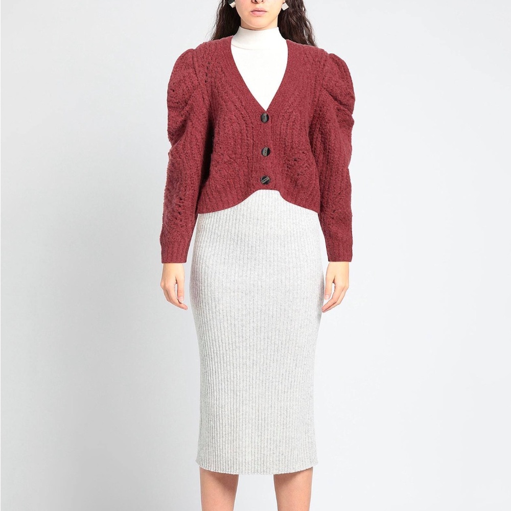 Ulla Johnson Odette Brick Alpaca Cardigan